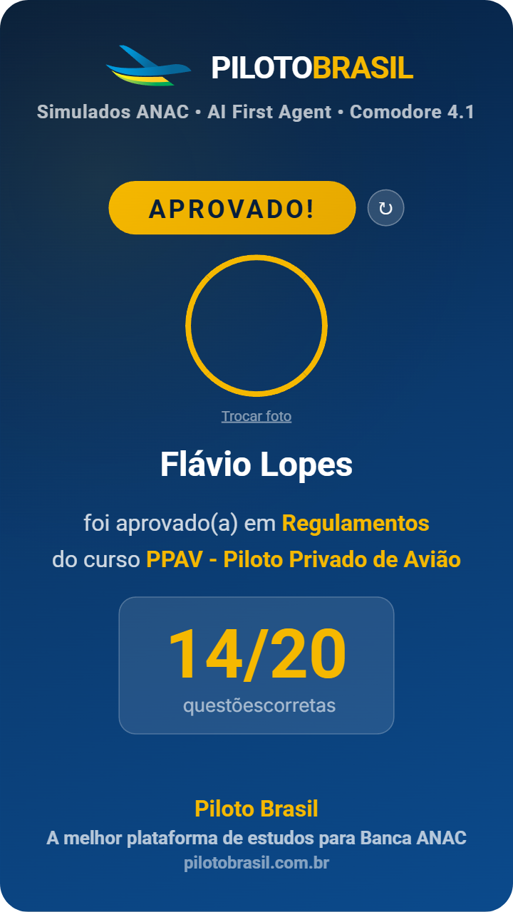 Flávio Lopes aprovado