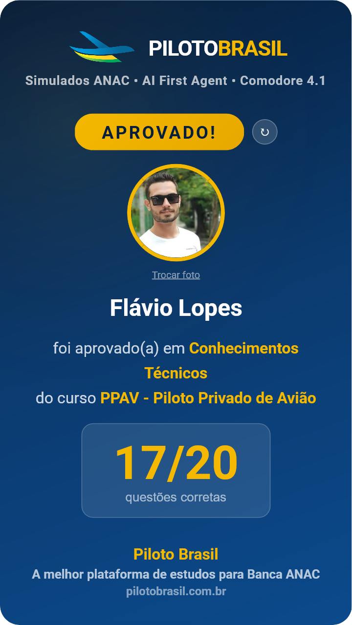 Flávio Lopes aprovado