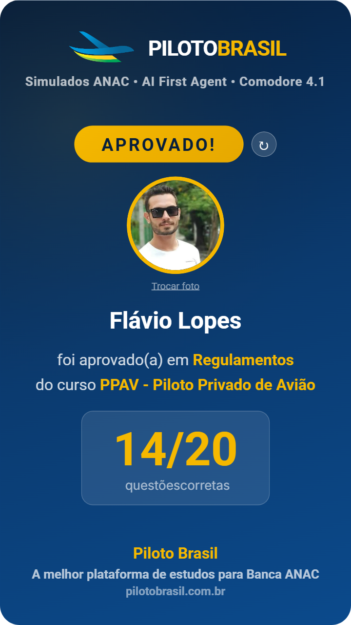 Flávio Lopes aprovado