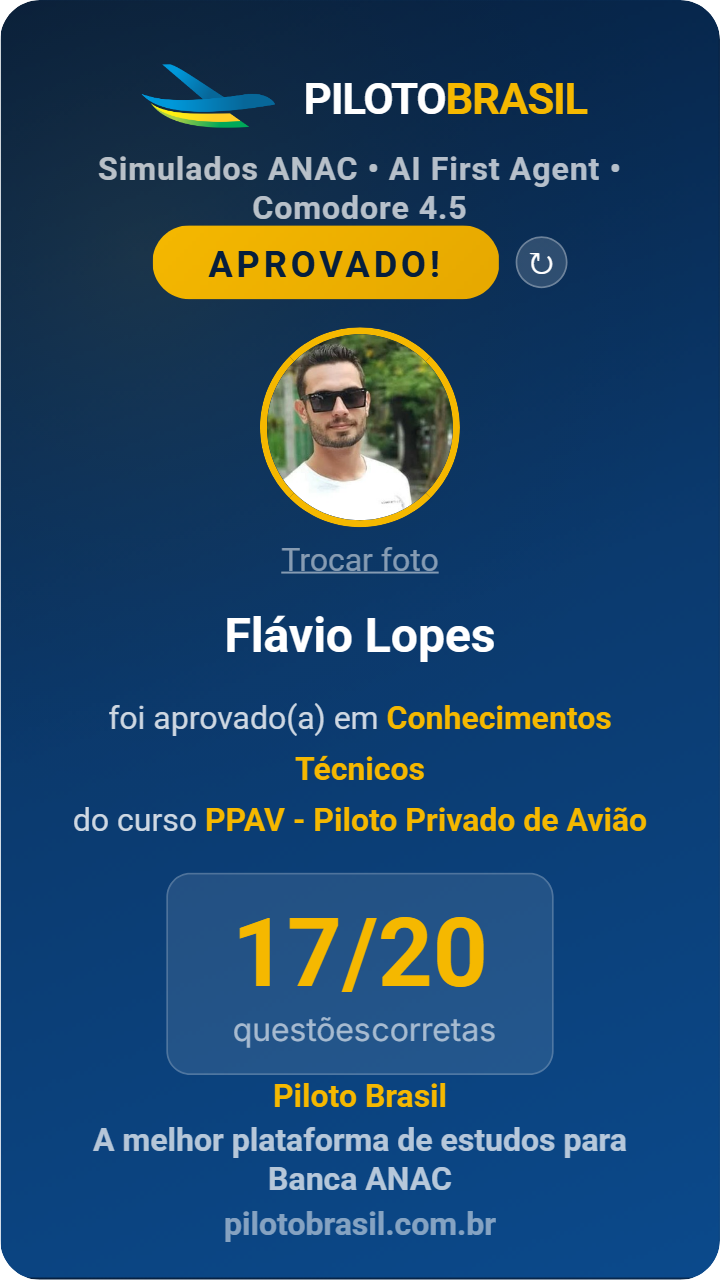 Flávio Lopes aprovado