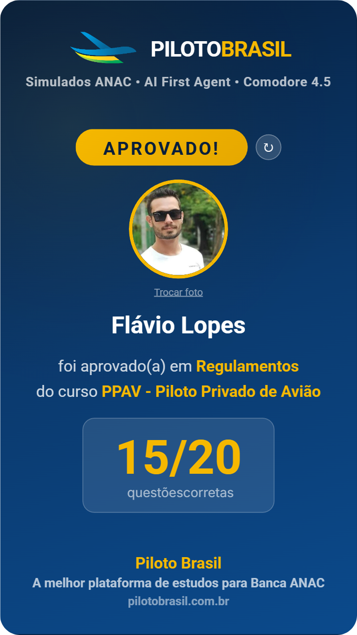 Flávio Lopes aprovado