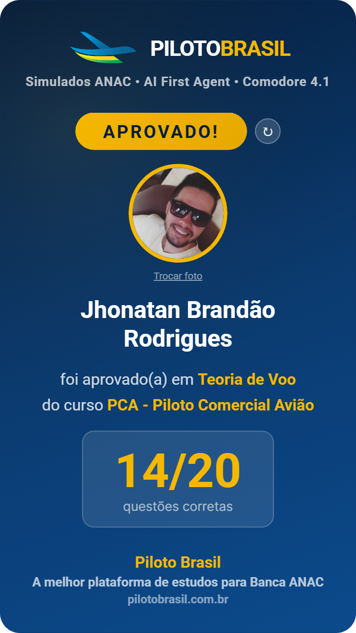 Jhonatan Brandão Rodrigues aprovado