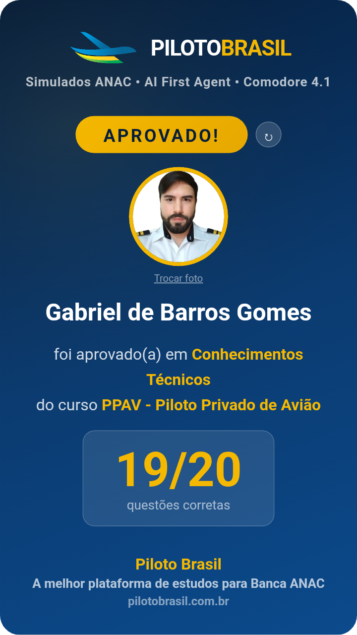 Gabriel de Barros Gomes aprovado