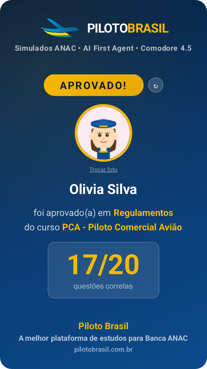 Olivia Silva aprovado