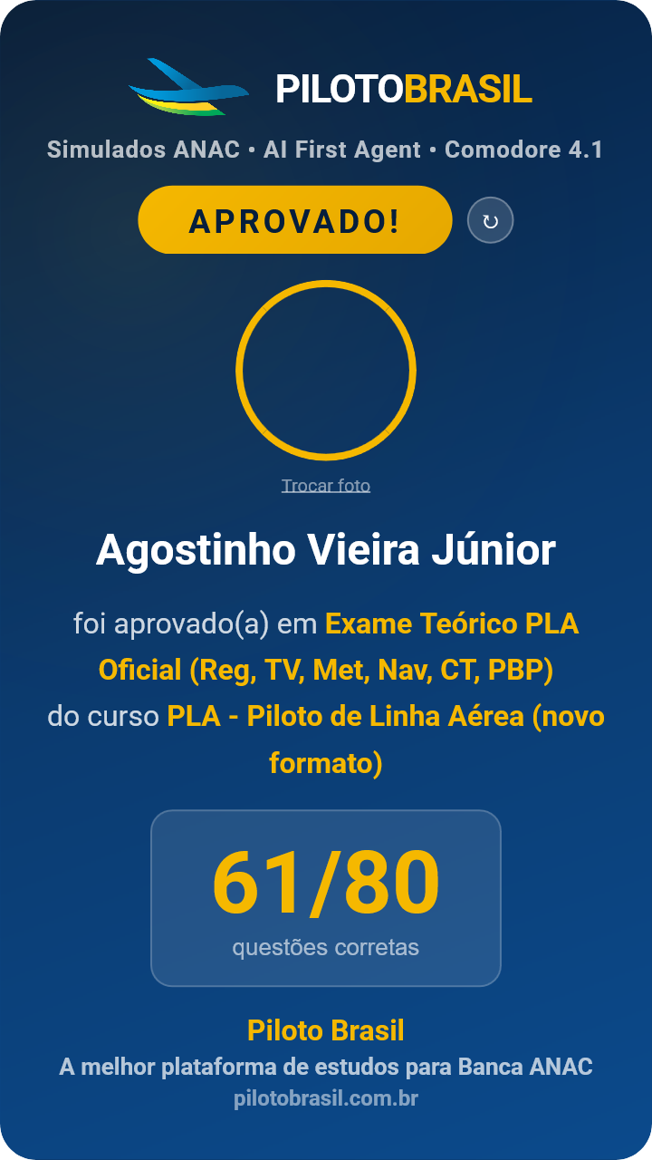 Agostinho Vieira Júnior aprovado