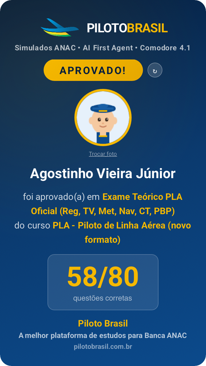 Agostinho Vieira Júnior aprovado