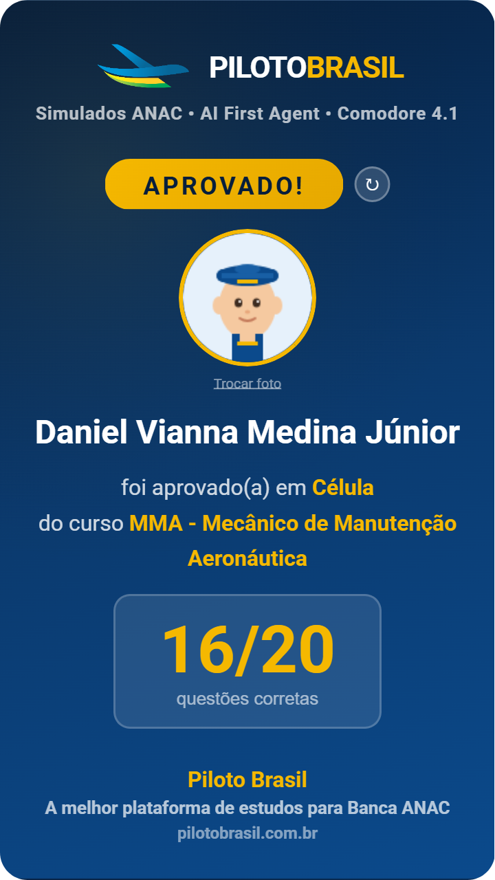 Daniel Vianna Medina Júnior aprovado