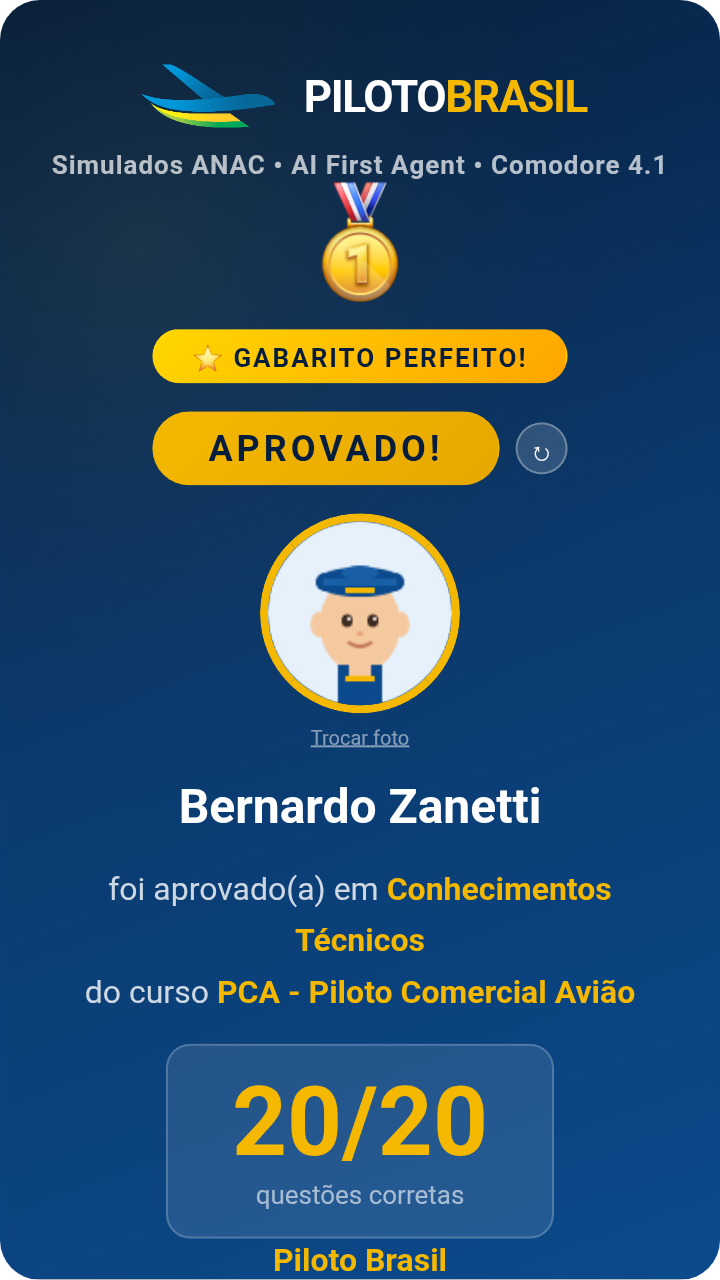 Bernardo Zanetti aprovado