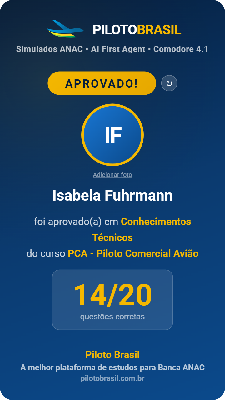 Isabela Fuhrmann aprovado