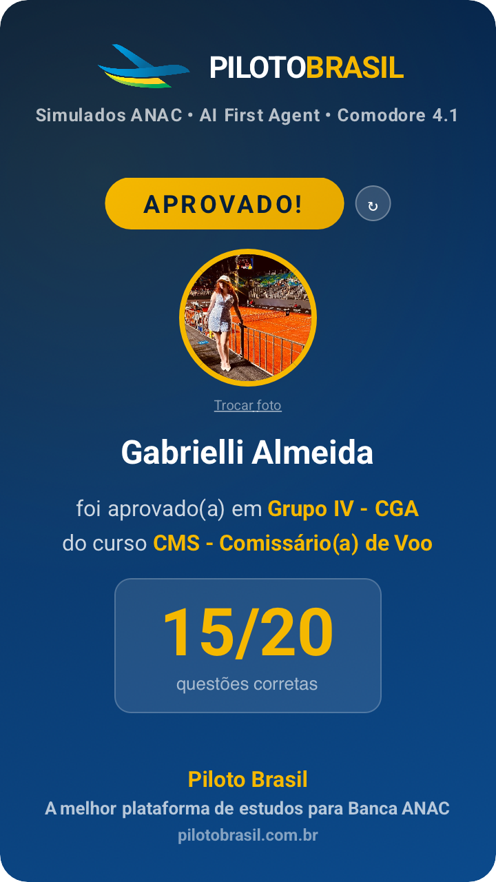 Gabrielli Almeida aprovado