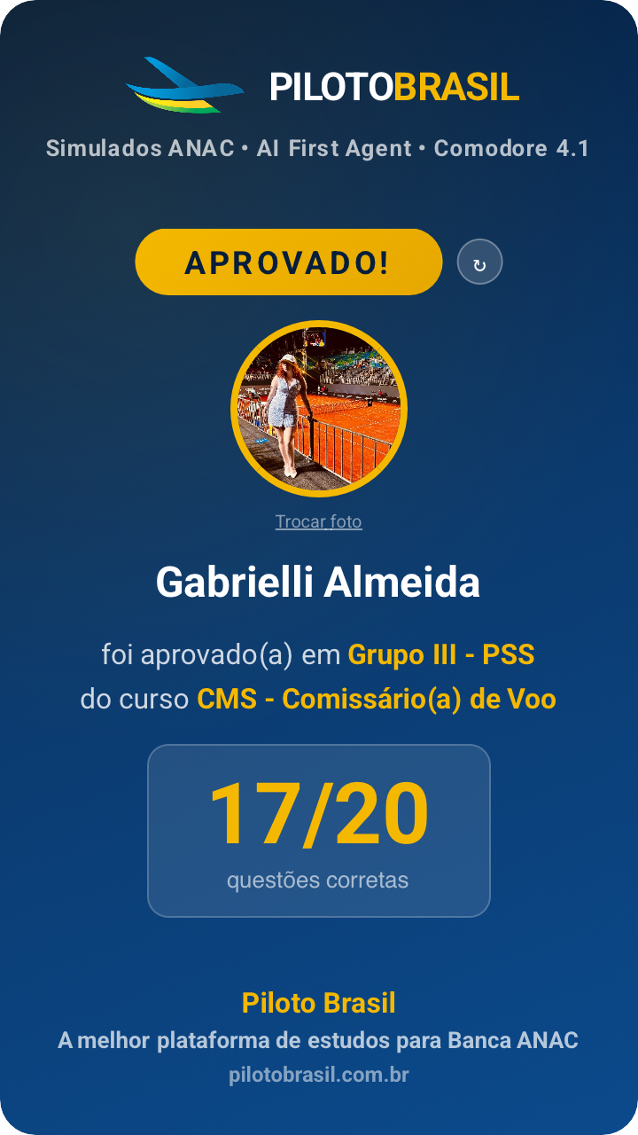 Gabrielli Almeida aprovado