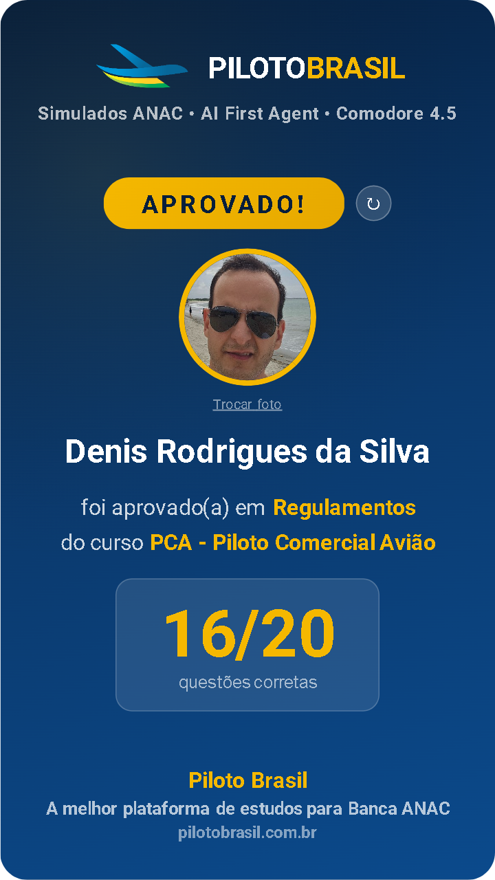 Denis Rodrigues da Silva aprovado