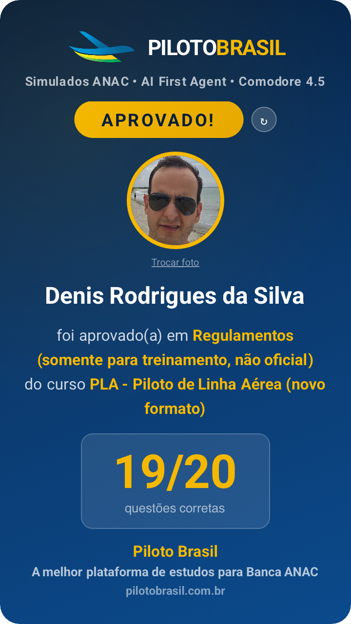 Denis Rodrigues da Silva aprovado