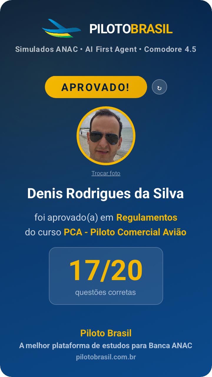 Denis Rodrigues da Silva aprovado