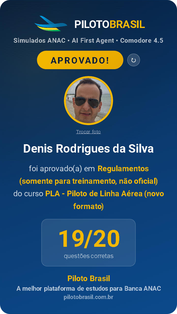 Denis Rodrigues da Silva aprovado