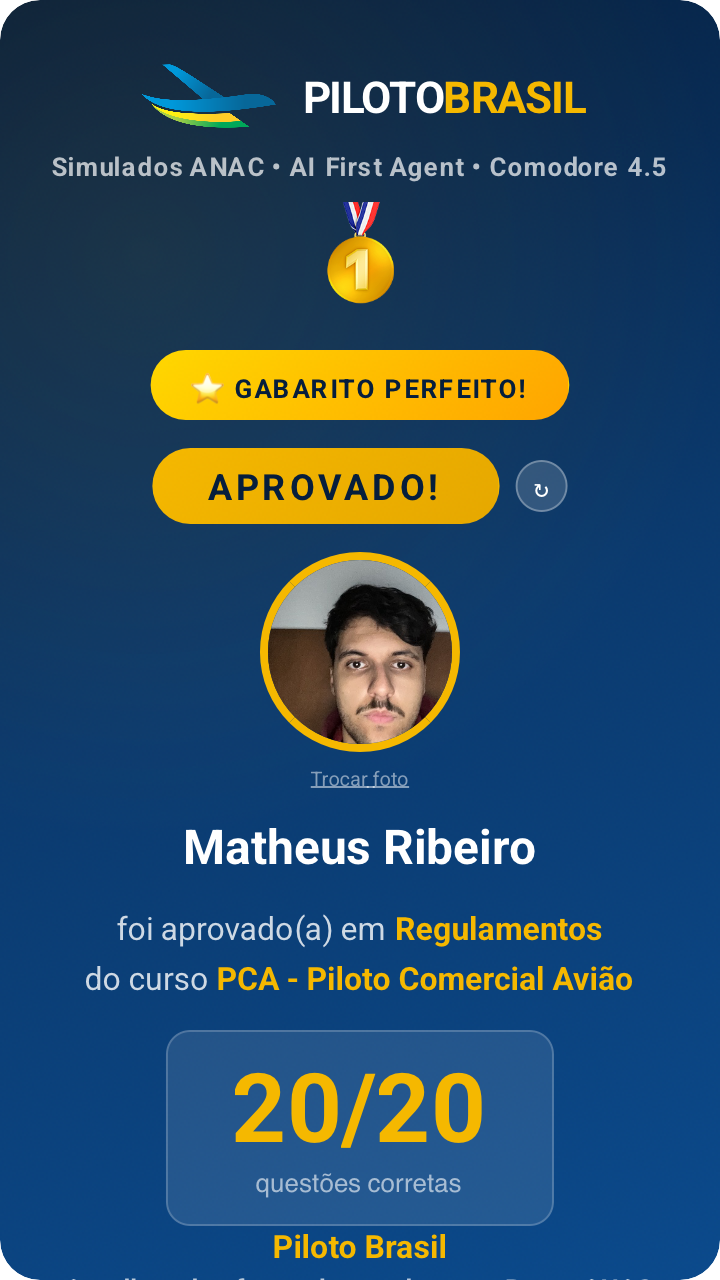 Matheus Ribeiro aprovado