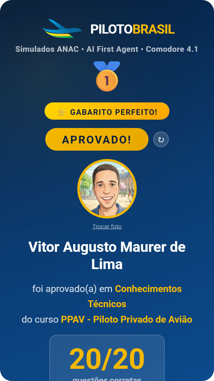 Vitor Augusto Maurer de Lima aprovado