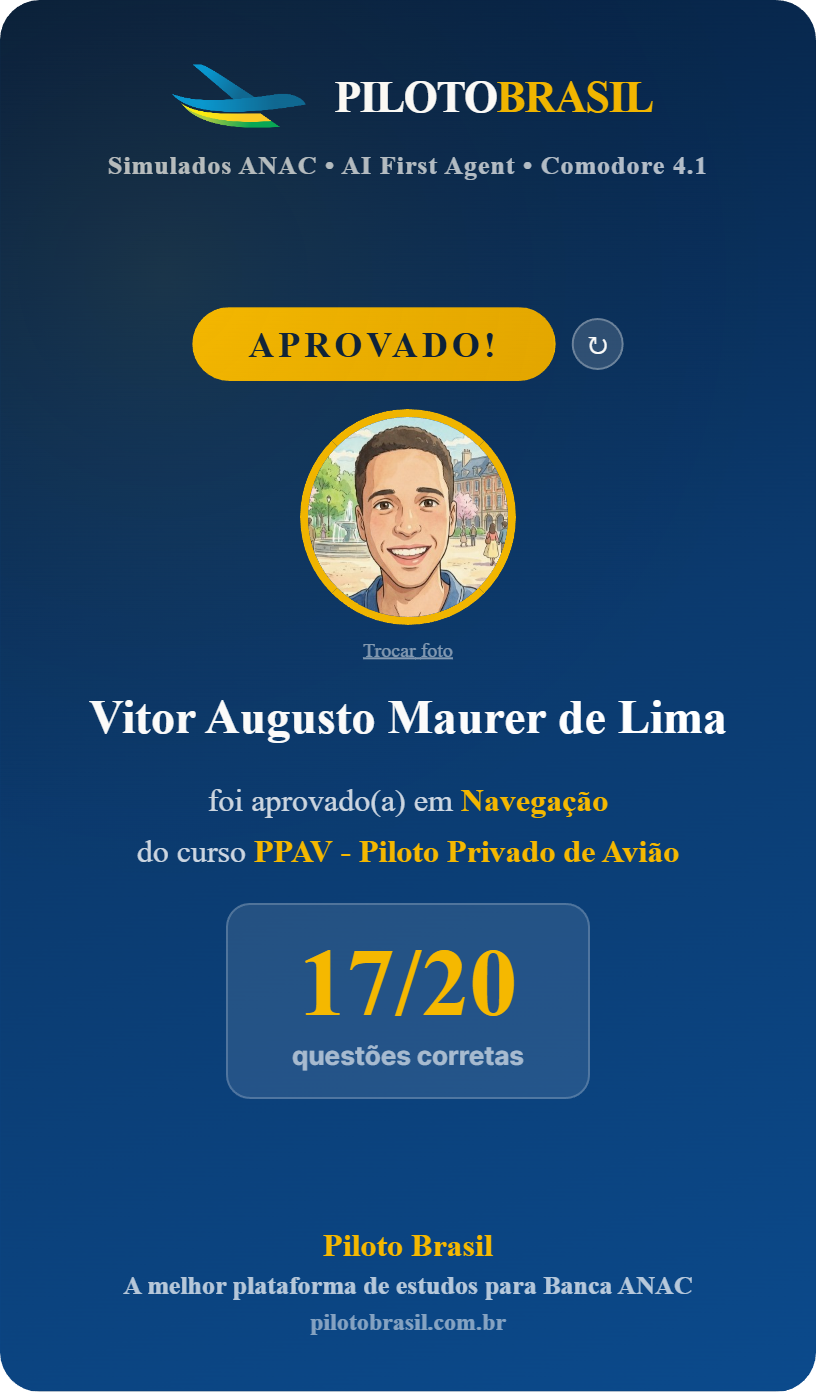 Vitor Augusto Maurer de Lima aprovado