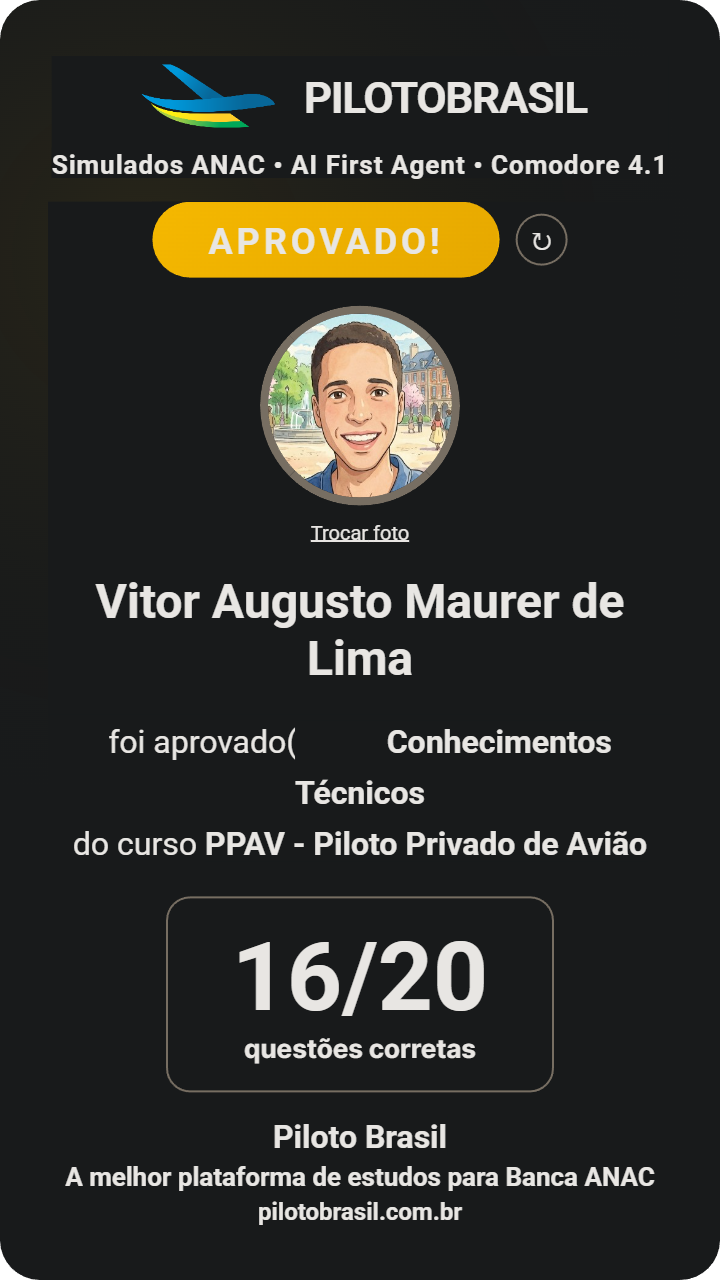 Vitor Augusto Maurer de Lima aprovado