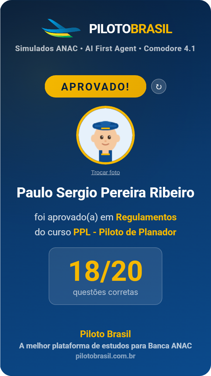 Paulo Sergio Pereira Ribeiro aprovado