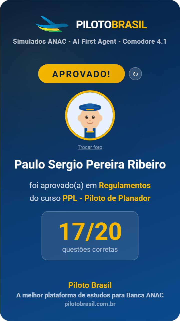 Paulo Sergio Pereira Ribeiro aprovado