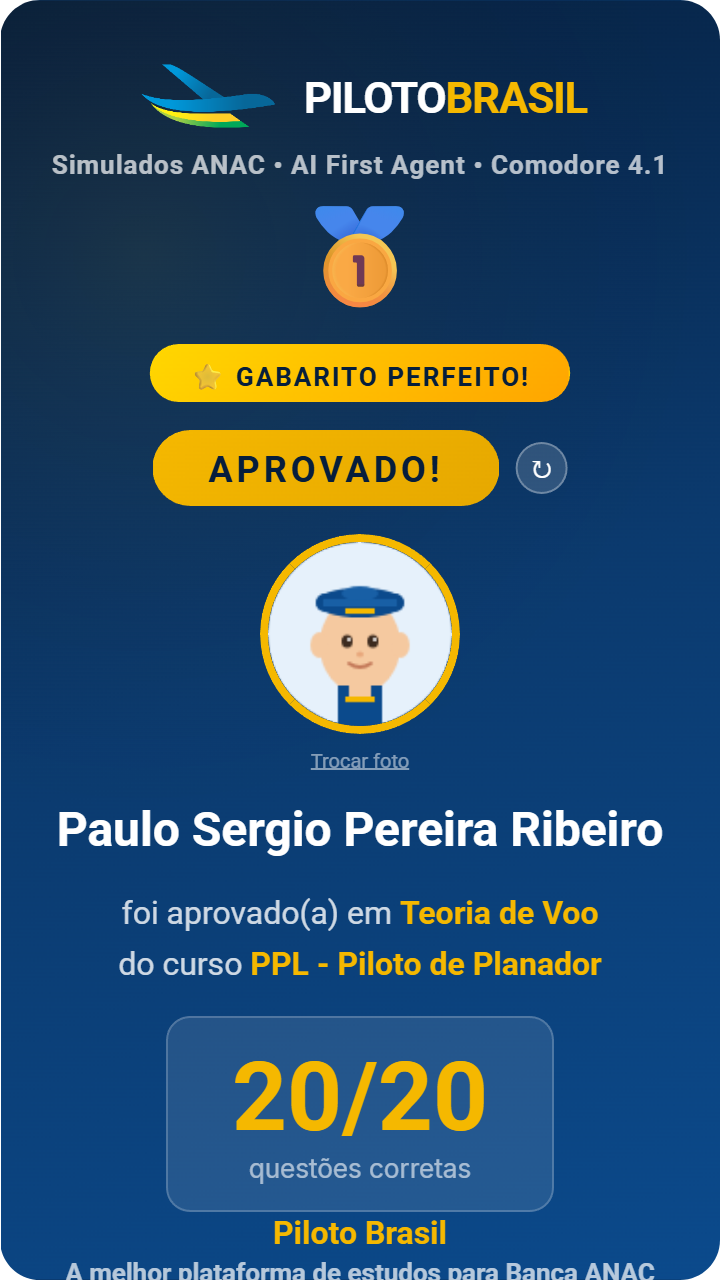 Paulo Sergio Pereira Ribeiro aprovado