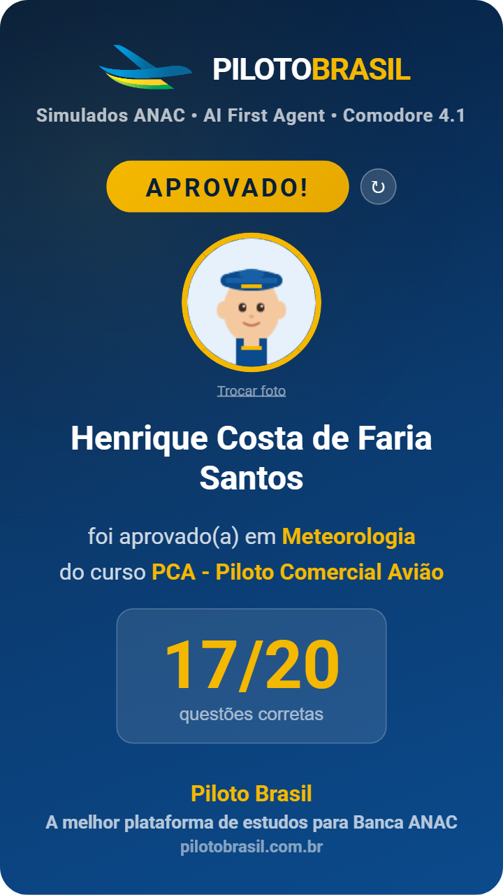 Henrique Costa de Faria Santos aprovado