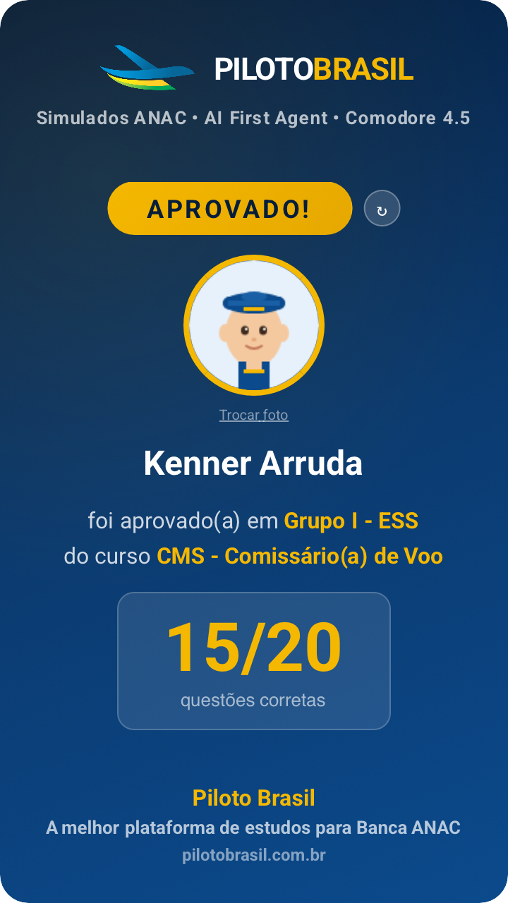 Kenner Arruda aprovado