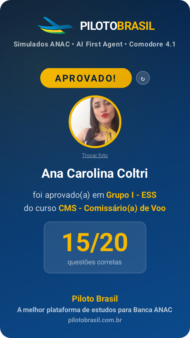 Ana Carolina Coltri aprovado