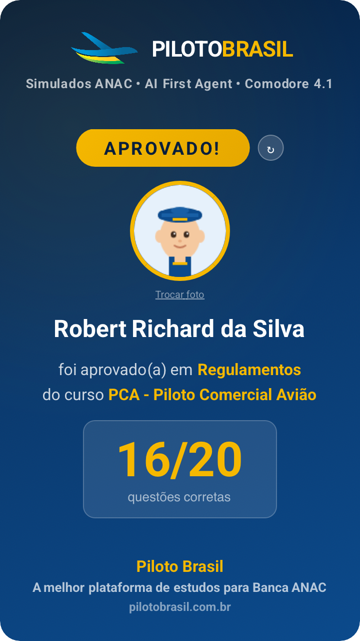 Robert Richard da Silva aprovado