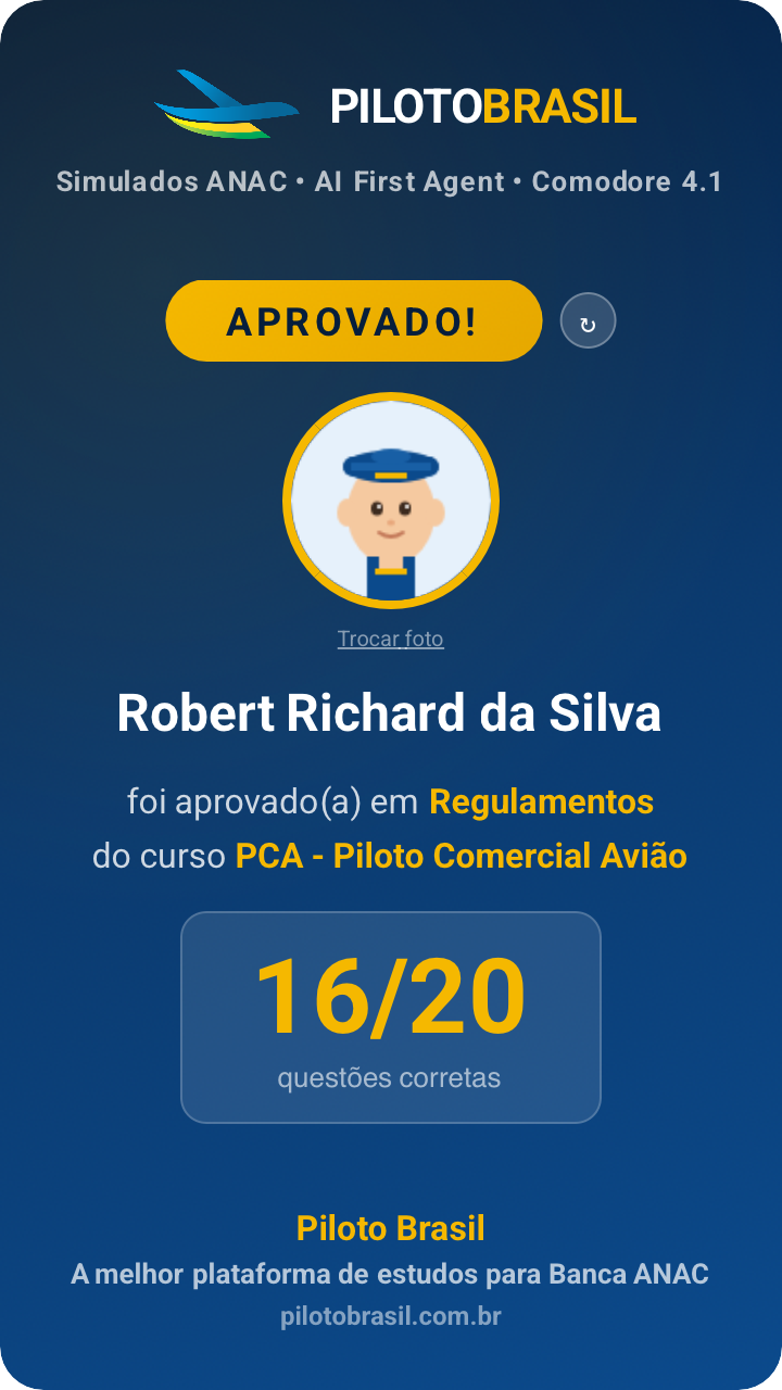 Robert Richard da Silva aprovado