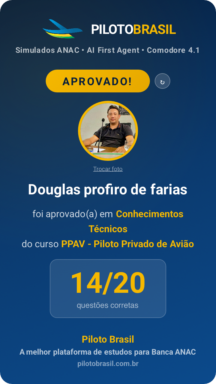Douglas profiro de farias aprovado