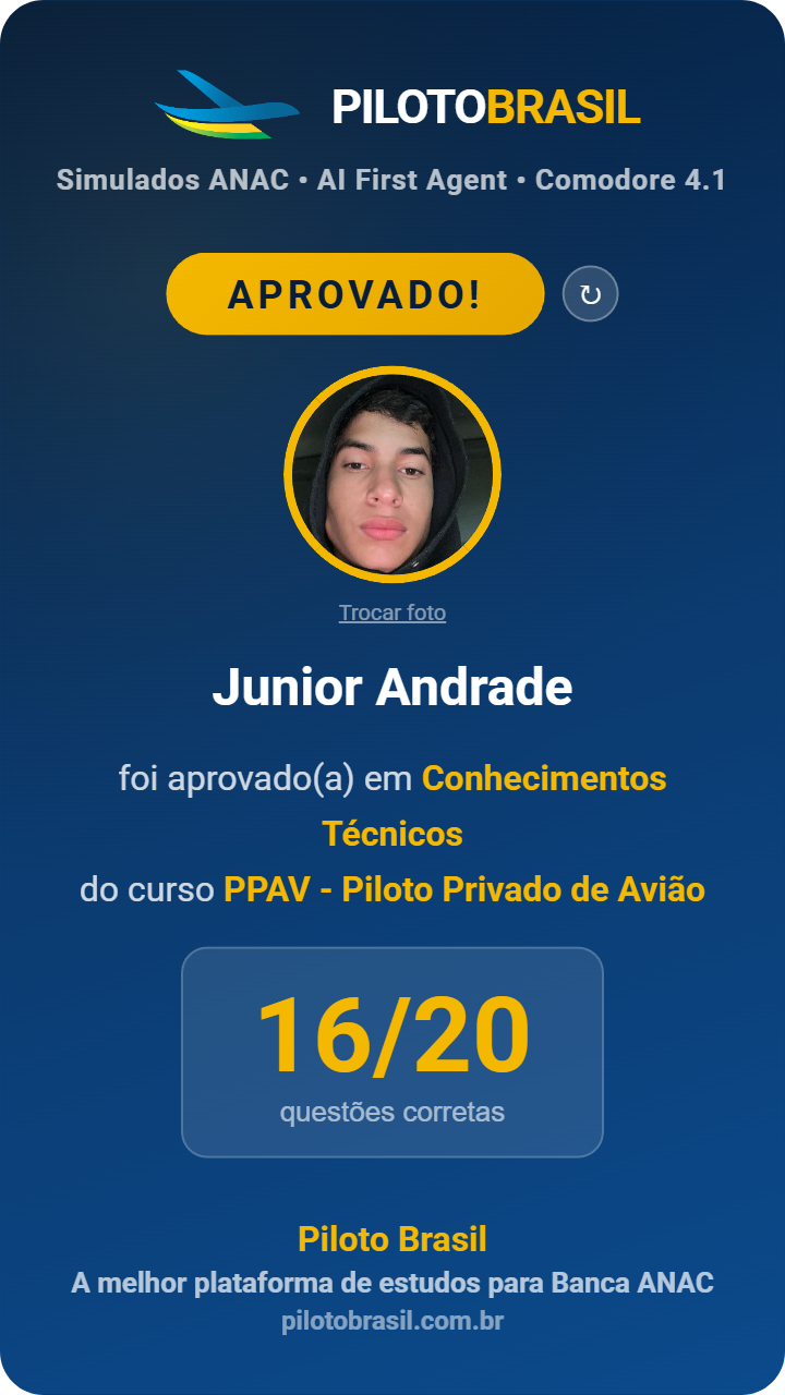 Junior Andrade aprovado