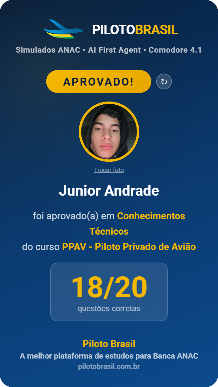 Junior Andrade aprovado