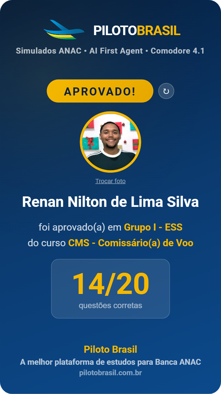 Renan Nilton de Lima Silva aprovado