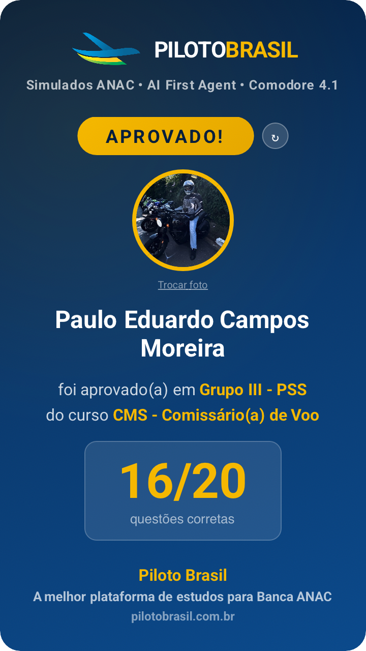 Paulo Eduardo Campos Moreira aprovado