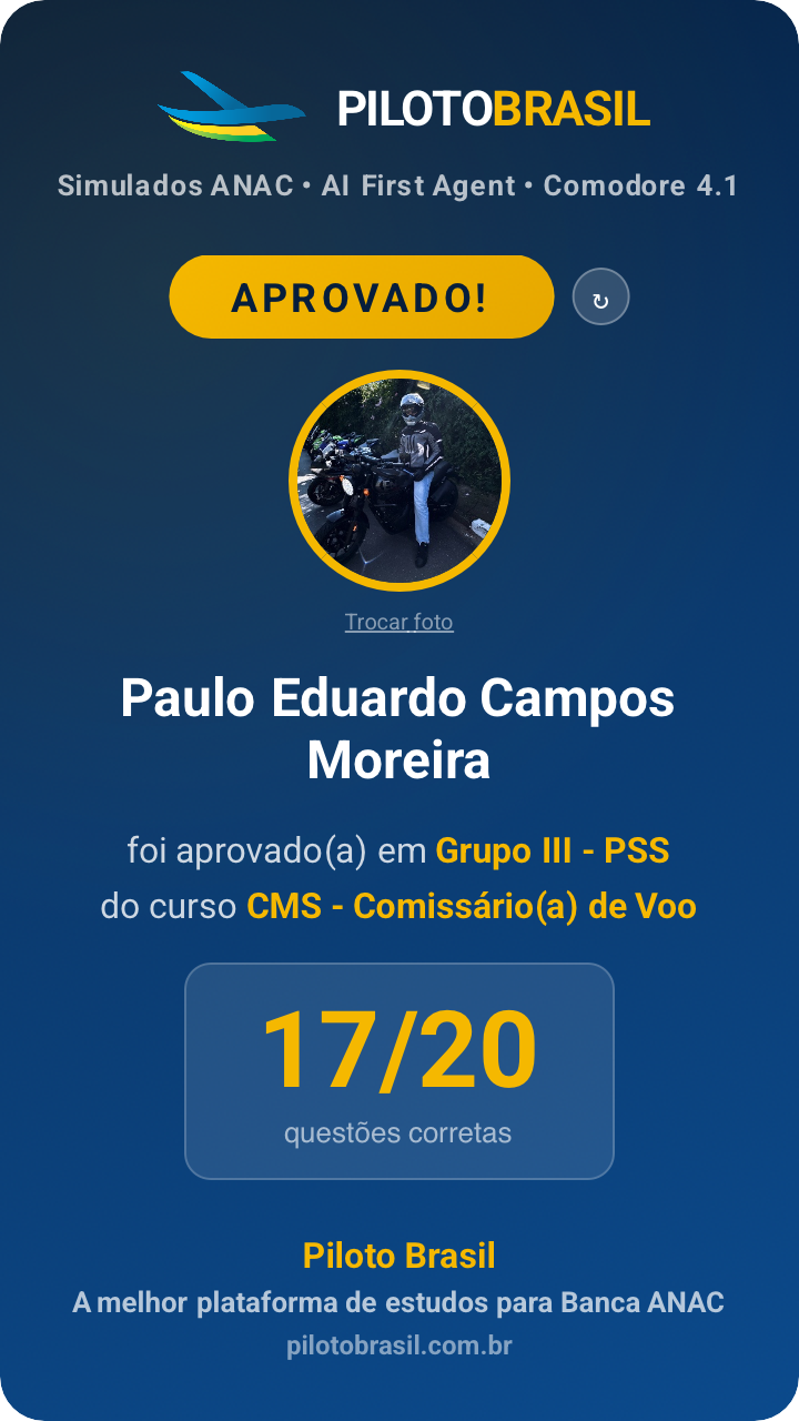 Paulo Eduardo Campos Moreira aprovado