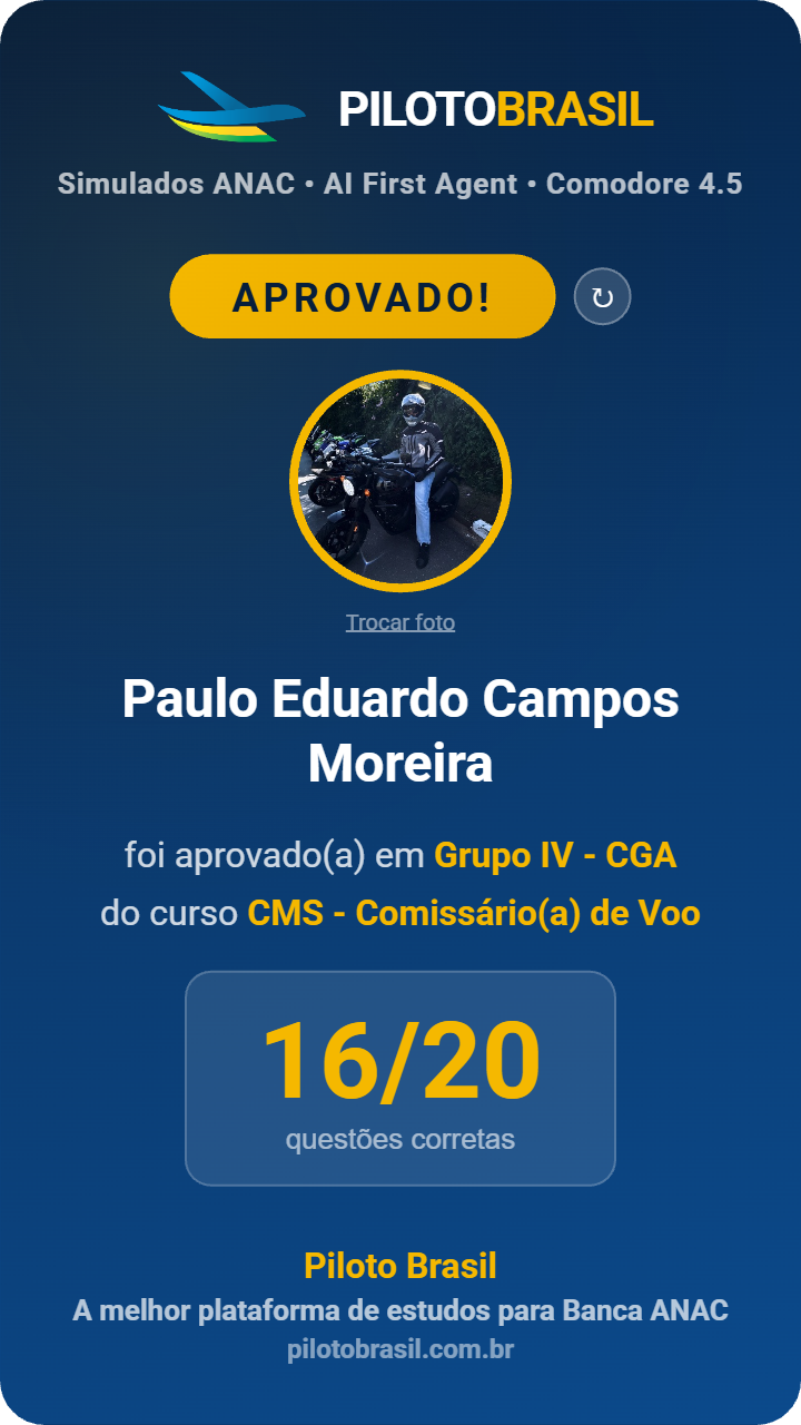 Paulo Eduardo Campos Moreira aprovado