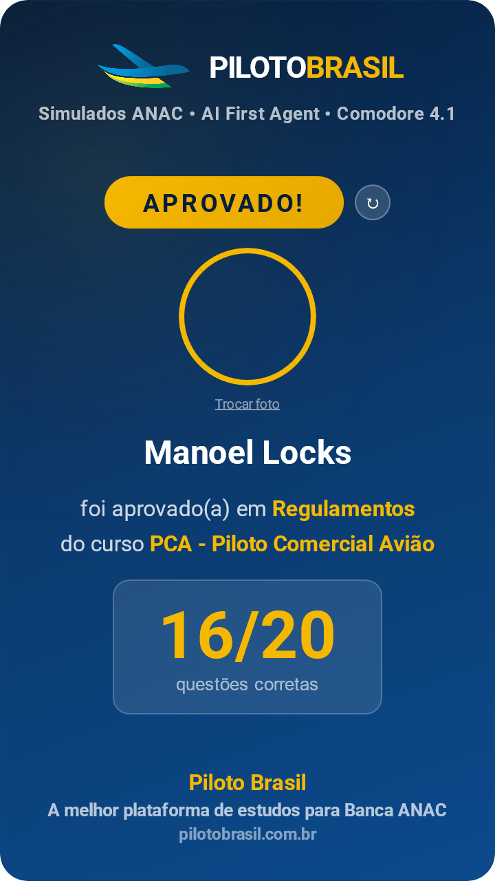 Manoel Locks aprovado