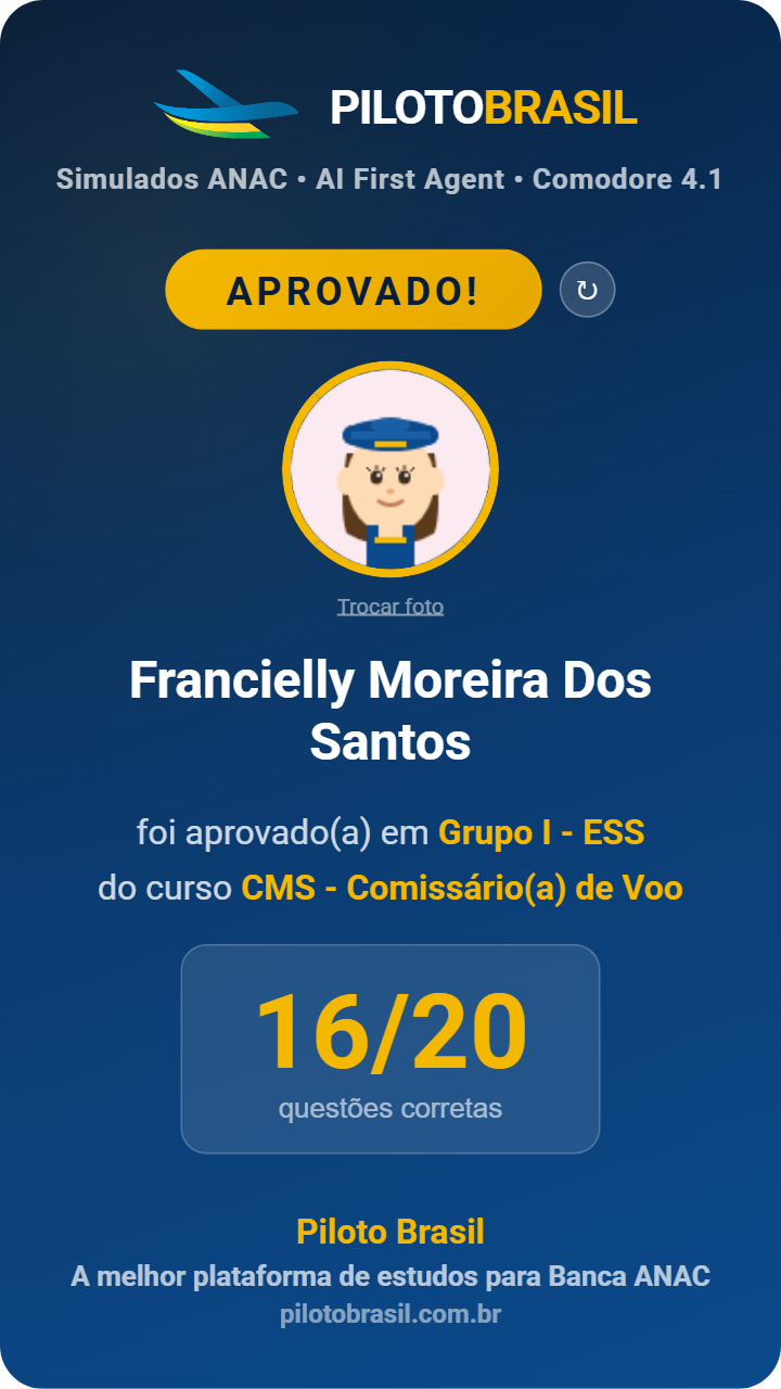 Francielly Moreira Dos Santos aprovado