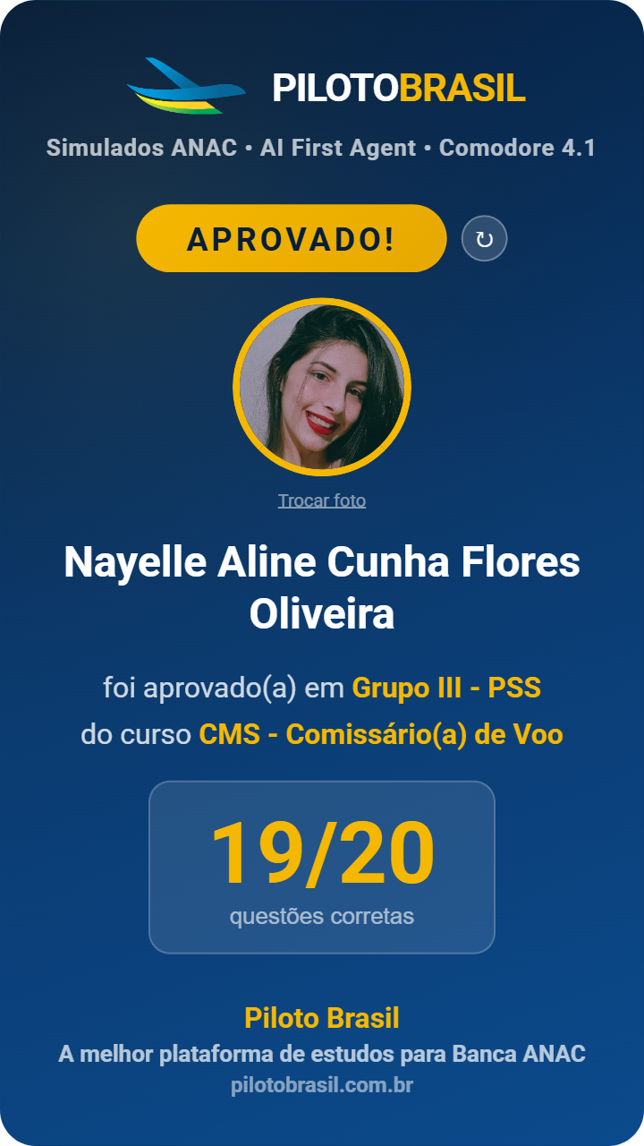Nayelle Aline Cunha Flores Oliveira aprovado