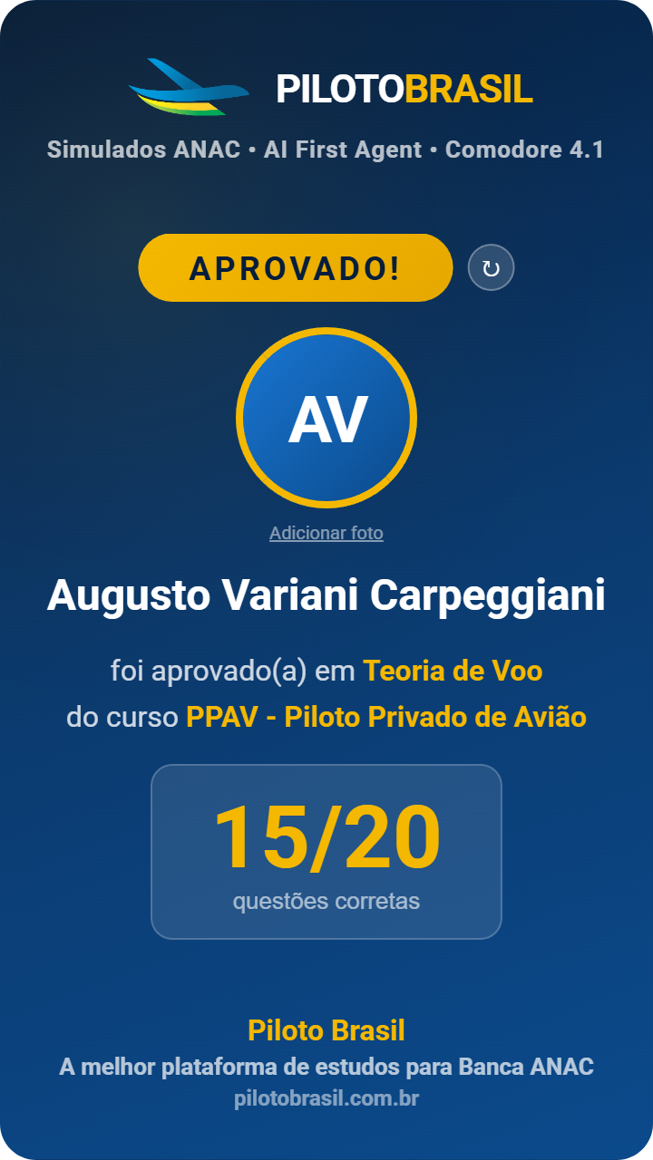 Augusto Variani Carpeggiani aprovado