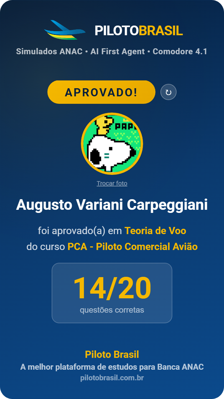 Augusto Variani Carpeggiani aprovado