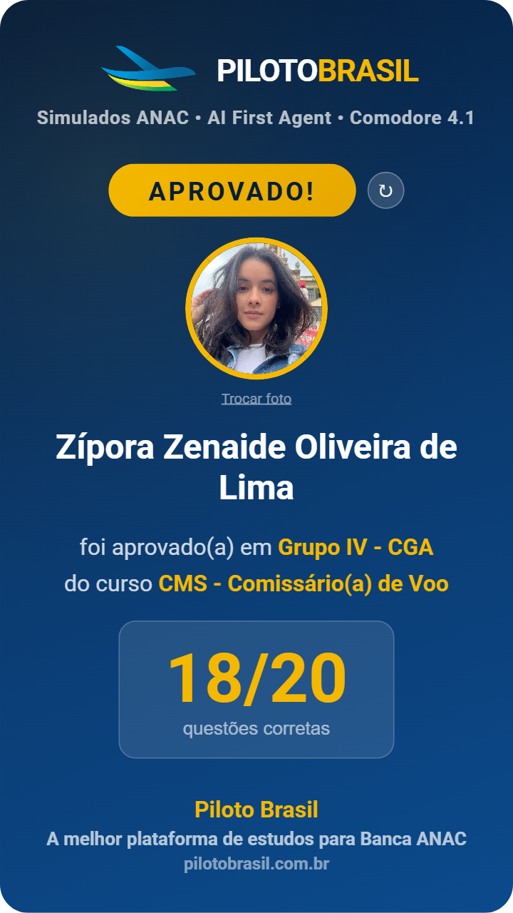Zípora Zenaide Oliveira de Lima aprovado