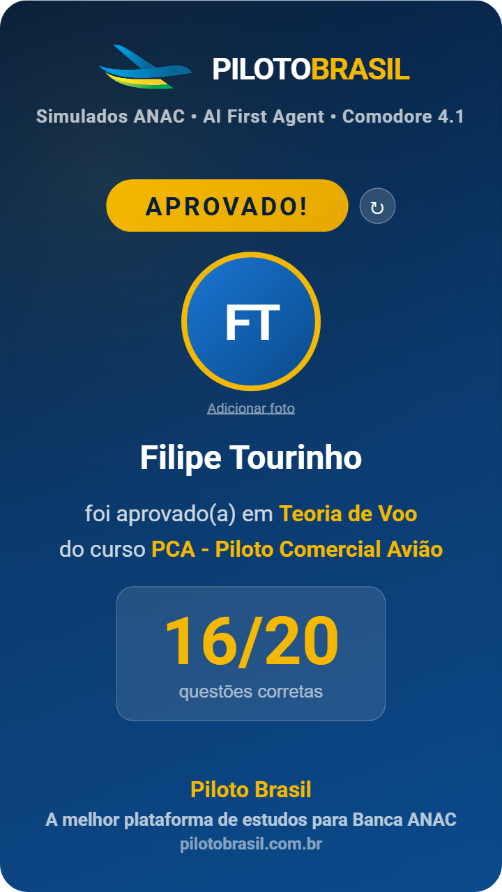 Filipe Tourinho aprovado