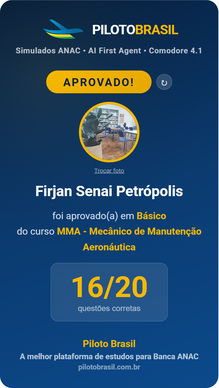 Firjan Senai Petrópolis aprovado
