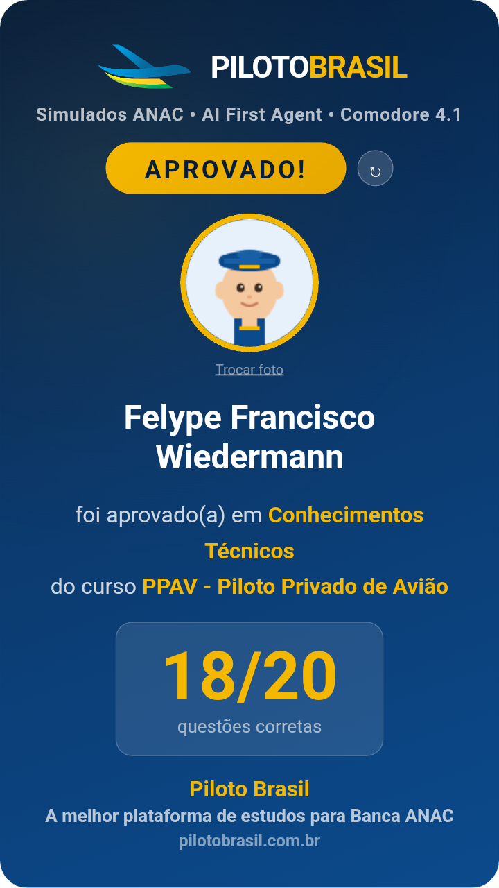 Felype Francisco Wiedermann aprovado