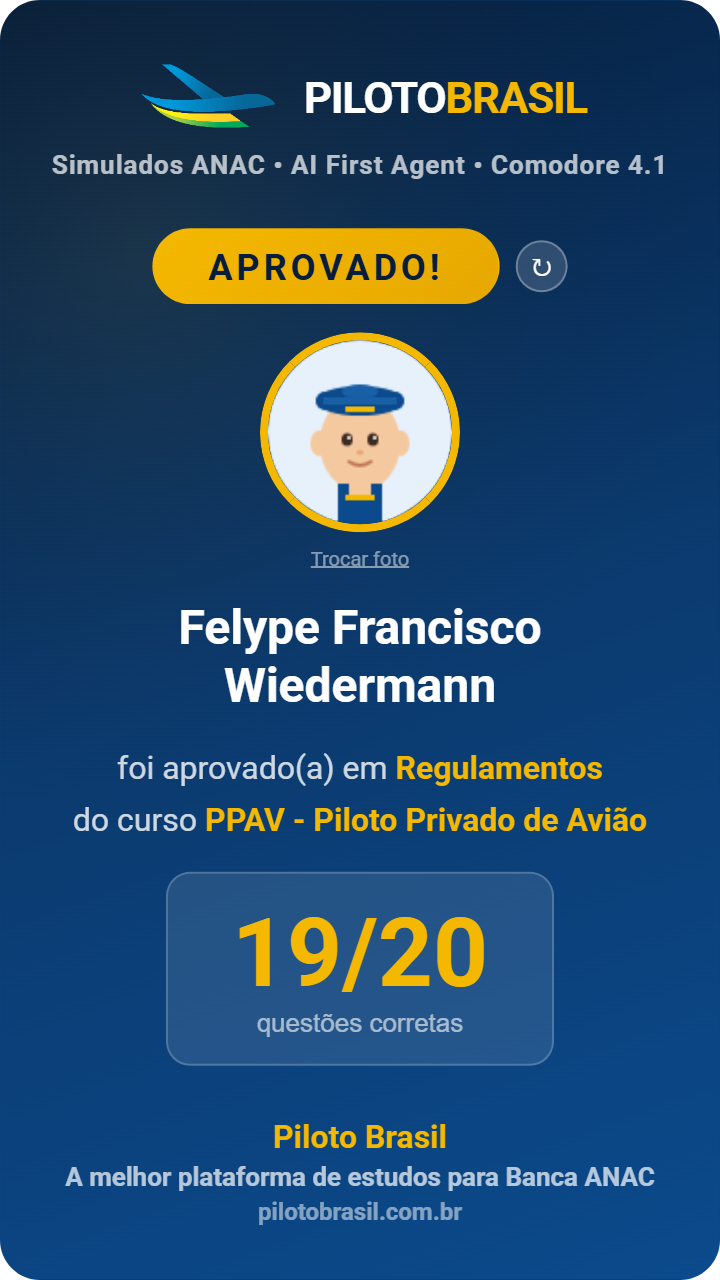 Felype Francisco Wiedermann aprovado