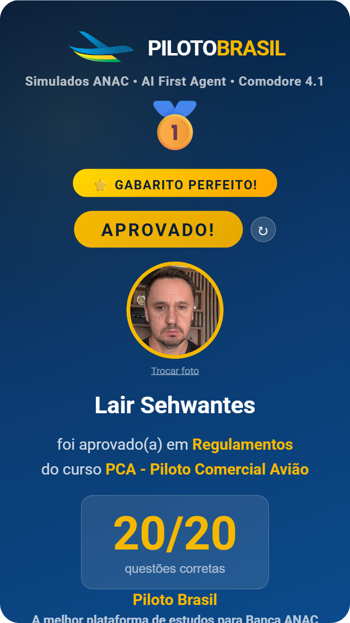 Lair Sehwantes aprovado