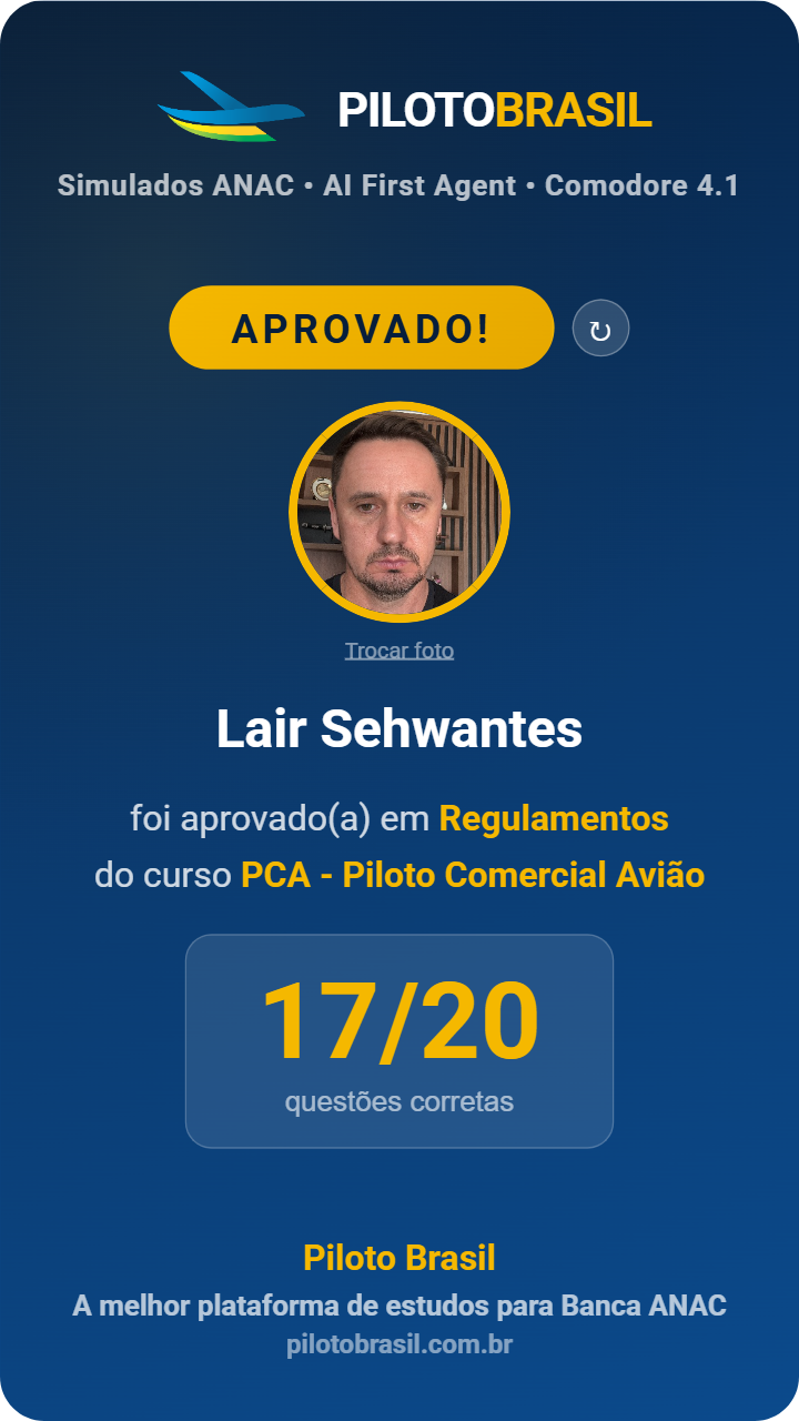 Lair Sehwantes aprovado